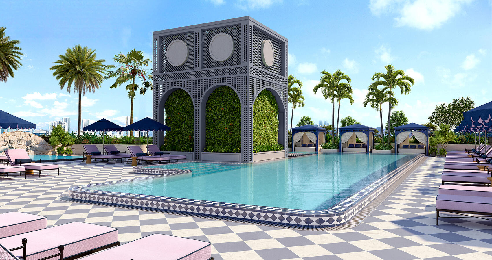 Servicio completo Piscina en la terraza